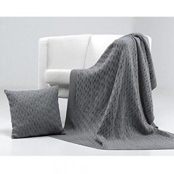 Mantas Mora Plaid Aba Gris 130 X 170 cm