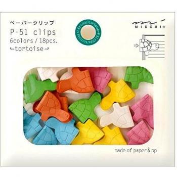P-51 Clips De Papel Midori Tortuga