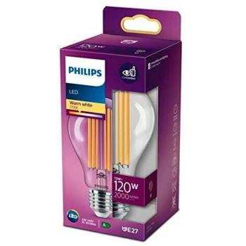 Bombilla LED Filamento Philips 13W E27 2000lm Luz Muy Cálida (Reemplazo 120W)