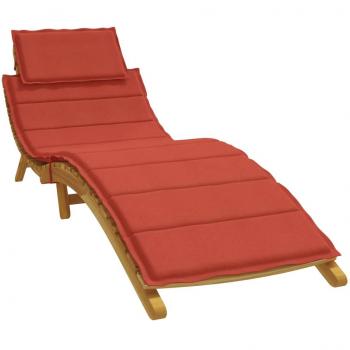 Cojín para tumbona de tela 186x58x3 cm en color antracita melange, gris claro melange y gris oscuro melange - Cojín decorativo de asiento para muebles de salón