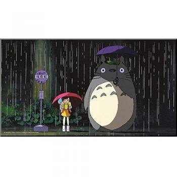 Póster de Madera Mi Vecino Totoro - Parada de Autobús 38x21cm