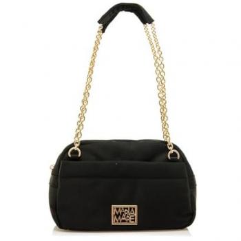 Bolso bandolera casual de mujer DEBI negro con asa de cadena y cierre con cremallera - Mariamare 2024