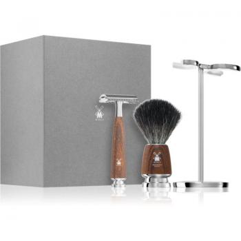 Set Afeitado Mühle con Brocha de Tejón Fibra y Maquinilla Afeitar Clásica Rytmo