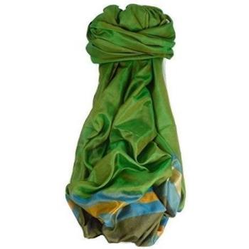 Pashmina & Silk Varanasi Border Bufanda de Seda Heritage Rampersan 414