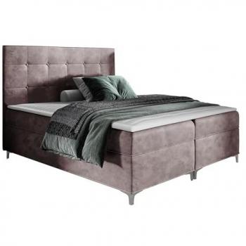 Cama Continental Baltimore 185 con Somier y Tapiz, Doble, 180x200 cm, 2 Cajones, Cabezal Acolchado