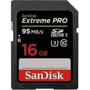 Tarjeta de Memoria SanDisk Extreme Pro SDHC de 16 GB con hasta 95 MB/s, Class 10 y U3