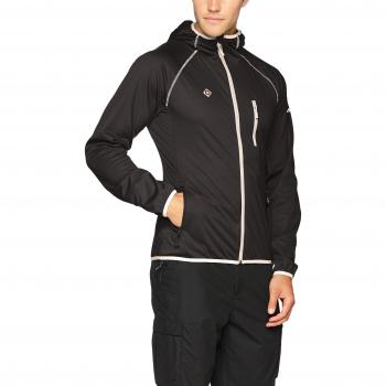 Izas Argon Chaqueta Softshell, Hombre, Negro/Plateado, L