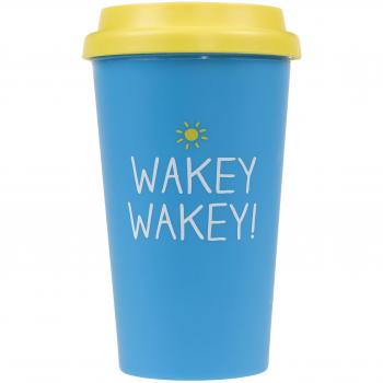 Happy Jackson Wakey Wakey Travel Mug by Happy Jackson