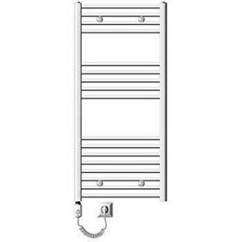 Radiador Toallero Eléctrico ECD Alemania 900W 600 x 1200 mm Blanco Curvo con Conexión Lateral