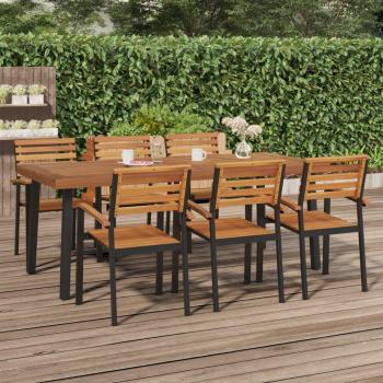 vidaXL Solid Acacia Wood Garden Table 78.7x39.4x29.5