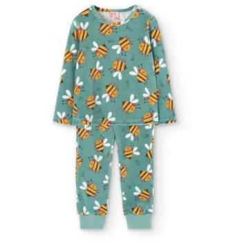 Pijama de niña de terciopelo con manga larga estampado Boboli