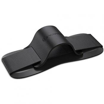 Sinjimoru Banda y Soporte para teléfono, Soporte para Mano y Dedo, Agarre para teléfono móvil, Soporte, Correa de Dedo para Todo Tipo de teléfonos móviles. Sinji, Color Negro.