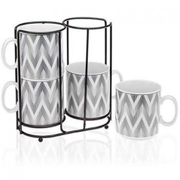 SET 4 MUGS CON STAND marca VERSA