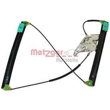 Elevalunas eléctrico METZGER 2160025, compatible con vehículos específicos, incluye motor de elevación, sistema de guía para cristal y diseño optimizado para fácil instalación