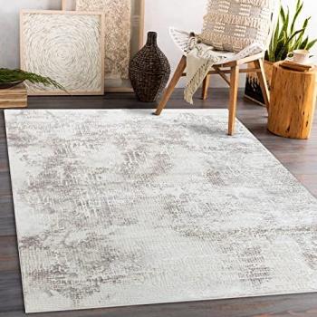 Alfombra Estructural Core W9786 de Dos Niveles de Vellón Beige 120x170 cm