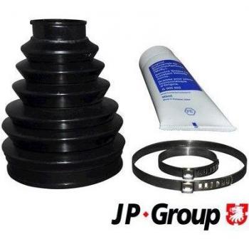 Juego de fuelles para árbol de transmisión JP GROUP 4143600110, incluye fuelles de goma, abrazaderas metálicas, resistencia a altas temperaturas y condiciones climáticas adversas