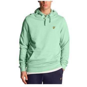 Lyle & Scott Men's Green Cotton Pullover Hoodie - Size 2XL