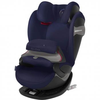 Cybex Pallas S-fix - Silla de coche, grupo 1/2/3 con cojín de seguridad, color azul