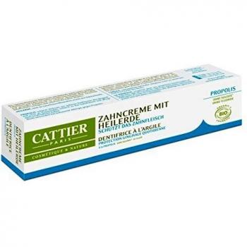 Cattier, Pasta de dientes con propóleos curativos tierra 3x75 ml.