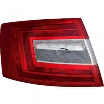 Piloto trasero Van Wezel 7624931 para Skoda Octavia 3, luz trasera izquierda sin portalámparas