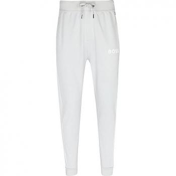 Pantalón Chándal BOSS de Algodón Mezclado Gris con Logo Bordado para Hombre - Talla M
