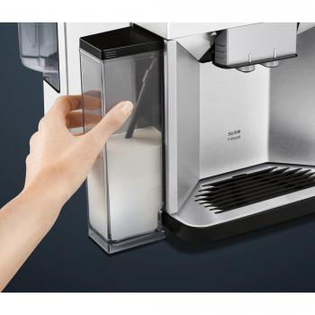 Siemens EQ.500 TQ507R02 Cafetera Superautomática, 1.7 L, 1500 W, 15 bar, Color Blanco y Plata