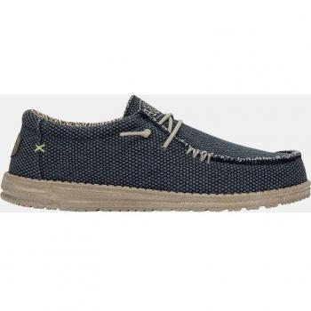 Zapatos de cordones de hombre de algodón HeyDude - Wally Braided Azul