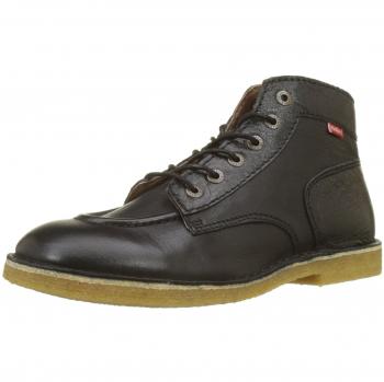 Kickers - Botas de Otra Piel Unisex Infantil, Negro
