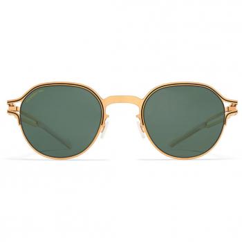 Mykita Vaasa Polarized 056 Unisex Gold Sunglasses - ONE SIZE