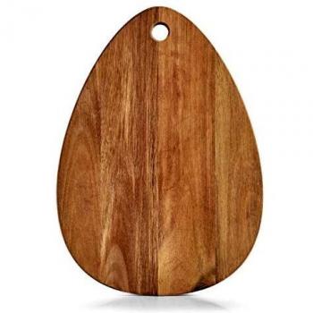 Tabla de Cortar Acacia Natural 40 x 29 cm Forma de Gota