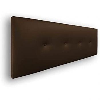Silcar Home - Cabecero de Cama Tapizado en Polipiel con Hilera de Botones, Modelo Silvi