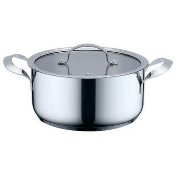 Cacerola Con Tapa Haeger Gris Ø 18 cm
