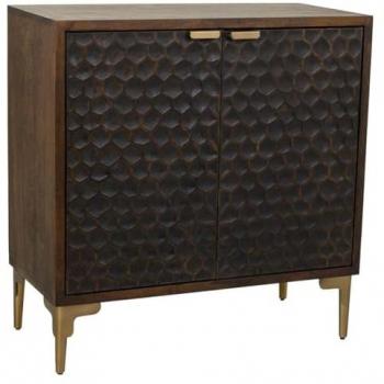 Consola de Salón Alexandra Casa Marrón Madera Hierro 40 x 85 x 83 cm