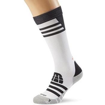 adidas TF HC Sock ID - Calcetines unisex, color blanco / negro / rojo, talla 464L