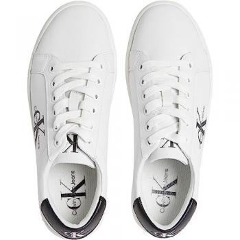 Calvin Klein CLASSIC CUPSOLE LACEUP DEPORTIVAS PLANAS mujer Blanco