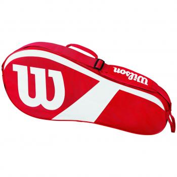 Wilson Match III Bolsa para 3 Bolas, Unisex Adulto, Rojo/Blanco, Talla Única