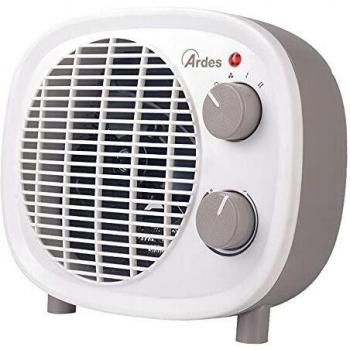 Termoventilador Eléctrico Portátil Ardes AR4F08 2000W con Regulación de Temperatura y Ventilación en Blanco y Marrón