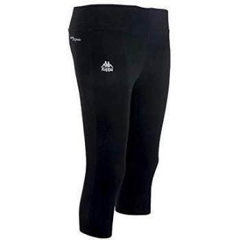 Kappa Mezzoti Auth Pantalón Capri 3/4, Unisex, Negro, M