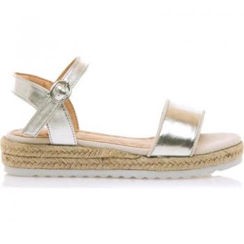 MUSTANG | Sandalias Planas para Niña – Color Plata – Sandalias de Verano – Con Hebilla – Estilo Casual – Cómodas y de Alta Calidad – Modelo 48963
