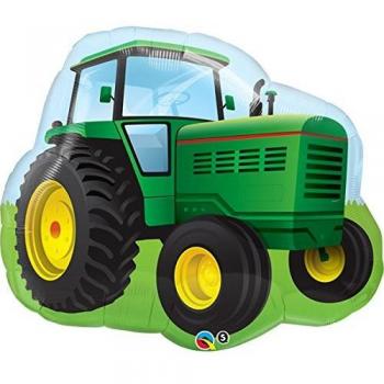 Qualatex-Globo de aluminio tractor de granja, 34/86 cm