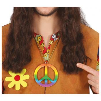 Colgante de Paz Hippie multicolor