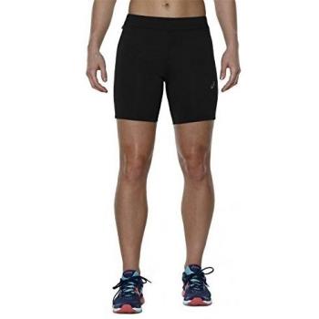 ASICS Sprinter Pantalón Corto, Mujer, Negro, L
