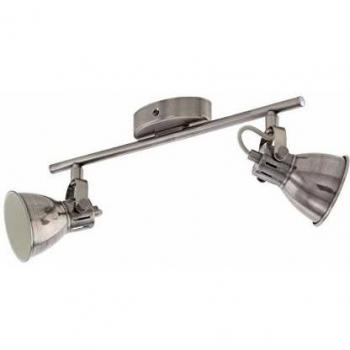 Spot LED Seras 2 luces GU10 3W Níquel Antiguo