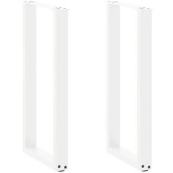 Patas de Mesa de Centro U 2 Pcs Acero Blanco 28x(72-73) cm