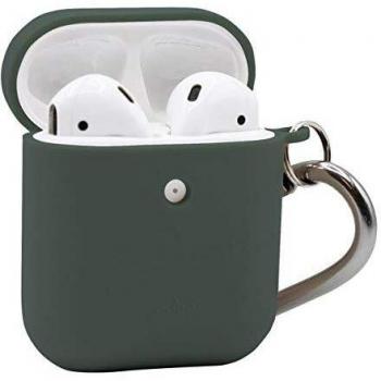 Puro Funda Biodegradable Apple Airpods con mosqueton Verde