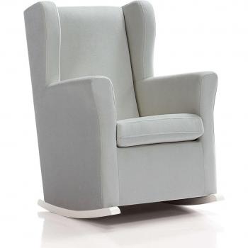 Sillón de lactancia SOGNO tapizado en tela gris