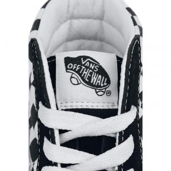 Vans SK8-Hi Platform 2.0 High Top Sneakers - Women's Casual Footwear, Size 37, Black/White Checkerboard