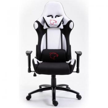 Silla Gaming Akord FG38 Blanca con Apoyabrazos y Diseño Contemporáneo