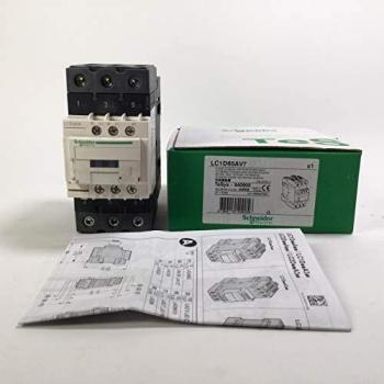 Contactor Schneider Electric TeSys D LC1D65AV7, 3 polos (3 NA), 65 A, AC-3, 400 V CA, bobina de 400 V a 50/60 Hz