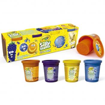 Crayola - Set de 4 Botes de Pasta para Modelar Perfumada, 113g cada uno